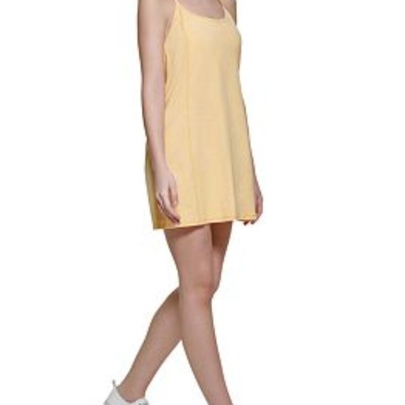 Calvin Klein Dresses & Skirts - CALVIN KLEIN Strappy T Back  Sports Dress Yellow NWT